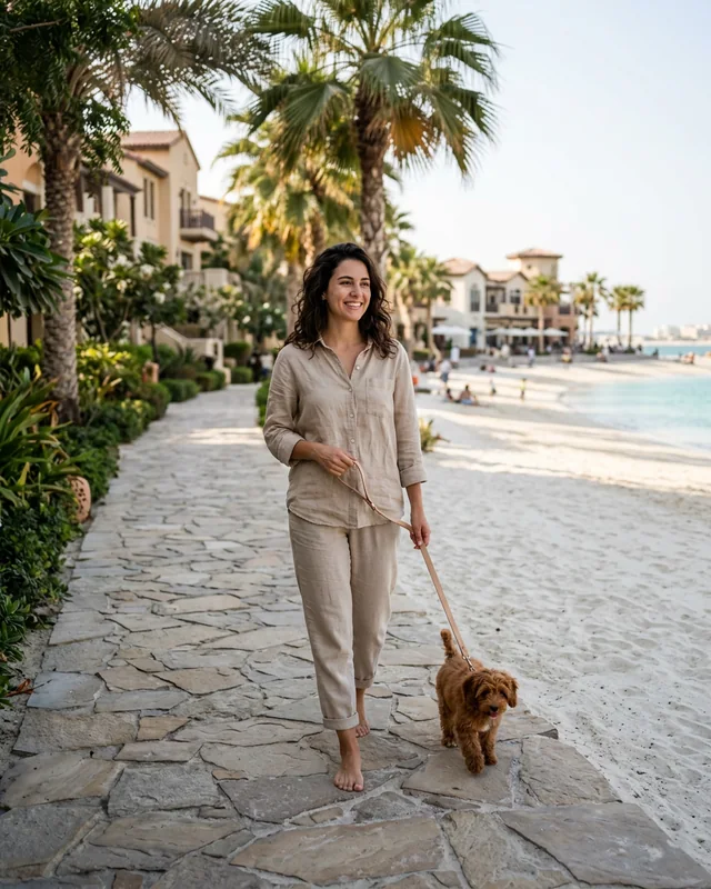 La Mer South Island Dubai beachfront lifestyle Jumeirah community direct Gulf access